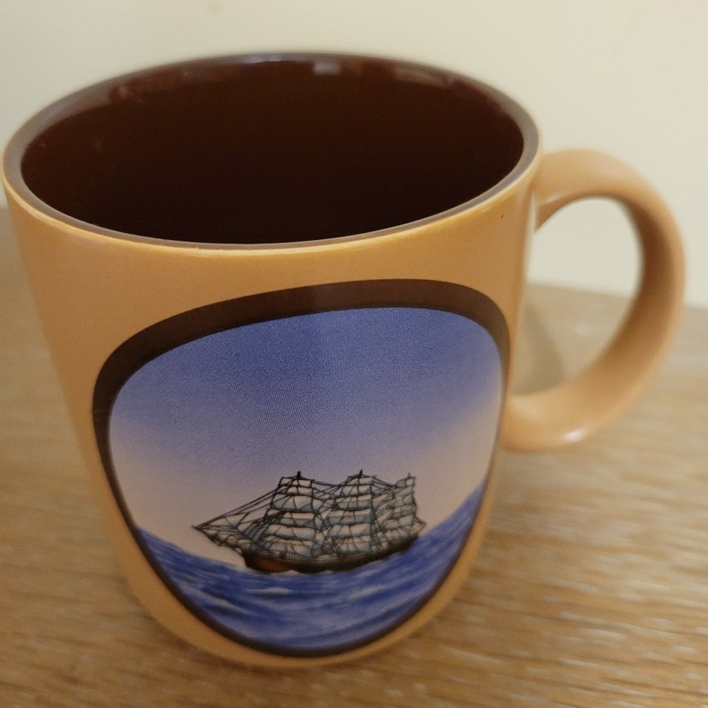 Coffee or tea Mug with a ship design